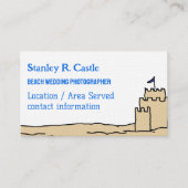 Burgen von Sand Visitenkarte (Vorderseite)