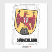 Burgenland Bundesland Österreich Geschenksidee Aufkleber (Blatt)