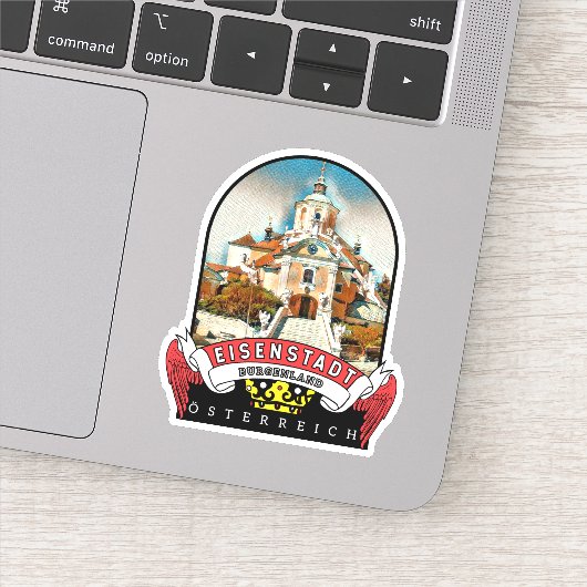 Burgenland Eisenstadt Österreich Souvenir Aufkleber (Detail)