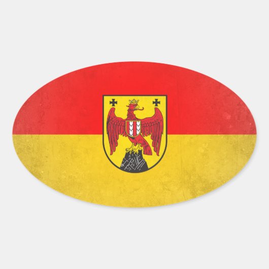 Burgenland Ovaler Aufkleber (Vorderseite)