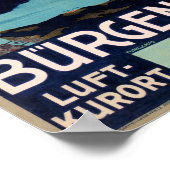 Bürgenstock Schweiz Vintage Travel Poster (Ecke)