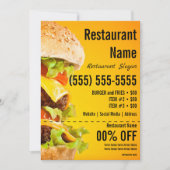 Burger-12x18-Flyer Einladung (Vorderseite)