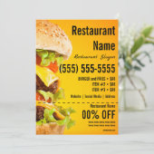 Burger-12x18-Flyer Einladung (Stehend Vorderseite)
