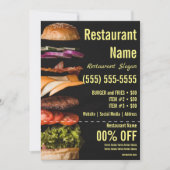 Burger-12x18-Flyer Einladung (Vorderseite)