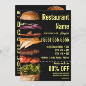 Burger-12x18-Flyer Einladung (Vorne/Hinten)