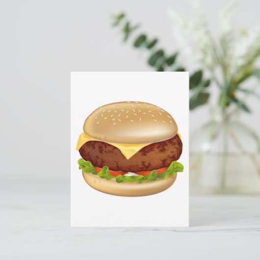 Burger-Abbildung Postkarte (Stehend Vorderseite)