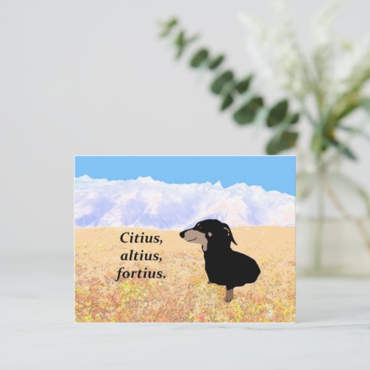 Bürger, Altius, Fortius. Postkarte (Stehend Vorderseite)