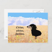 Bürger, Altius, Fortius. Postkarte (Vorne/Hinten)