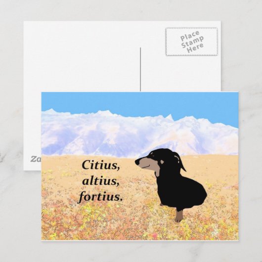 Bürger, Altius, Fortius. Postkarte (Vorne/Hinten)