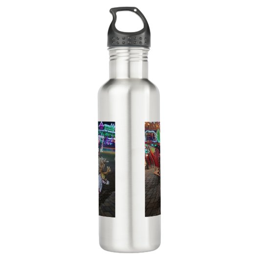 Burger an der Brücke Edelstahlflasche (Rückseite)