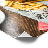 Burger and fries fotodruck (Ecke)