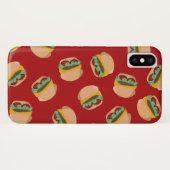 Burger auf rotem Telefon-Kasten Case-Mate iPhone Hülle (Rückseite (Horizontal))