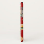 Burger auf rotem Telefon-Kasten Case-Mate iPhone Hülle (Hinten/Links)