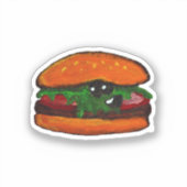 Burger Aufkleber (Vorderseite)