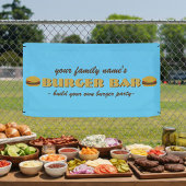 Burger Bar Backyard Barbecue GRILLEN Party Banner