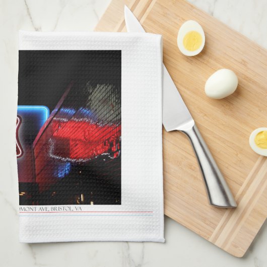 Burger Bar Bristol Virginia Geschirrtuch (Viertel Falte)