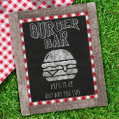 Burger Bar Ich mache BBQ Schild