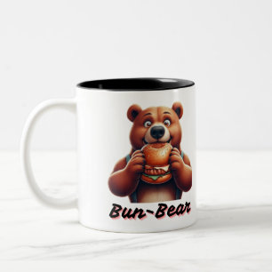 Burger Bear - Funny Feinschmecker Tierischer Carto Zweifarbige Tasse