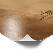 Burger Blueprint Vintag Fotodruck (Ecke)
