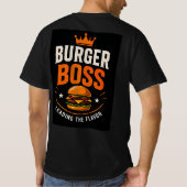 🍔 Burger Boss Grill Restaurant Teamleiter 👑 T-Shirt (Rückseite)