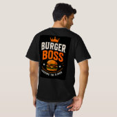🍔 Burger Boss Grill Restaurant Teamleiter 👑 T-Shirt (Schwarz voll)
