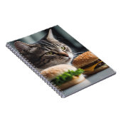 Burger Buddy-cat art Notizblock (Rechte Seite)