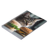 Burger Buddy-cat art Notizblock (Linke Seite)