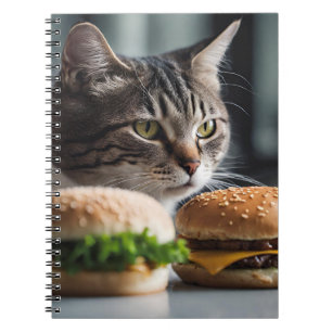 Burger Buddy-cat art Notizblock