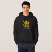 Burger Cat Feinschmecker Hoodie (Vorne ganz)
