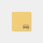 Burger Cheeseburger Wiedersehen Picnic Cookout Par Post-it Klebezettel (Vorderseite)