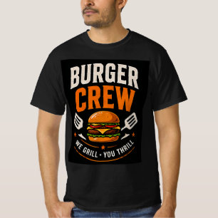 🍔 Burger Crew Fast-Food-Restaurant-Personal 👨‍🍳 T-Shirt