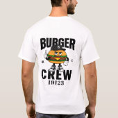🍔 Burger Crew Restaurant Personal Logo 🍔 T-Shirt (Rückseite)