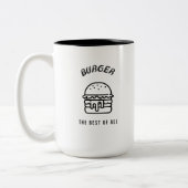 Burger das Beste von allen Zweifarbige Tasse (Links)