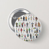 Bürger der Nachbarschaft des NYC New York City Button (Vorne & Hinten)