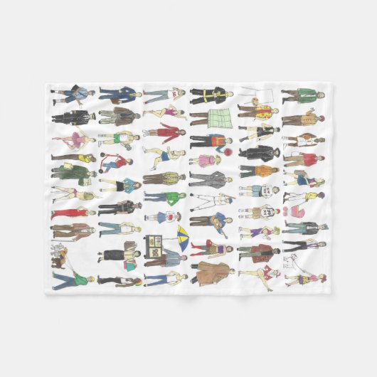 Bürger des New Yorker NYC Fleecedecke (Vorderseite (Horizontal))