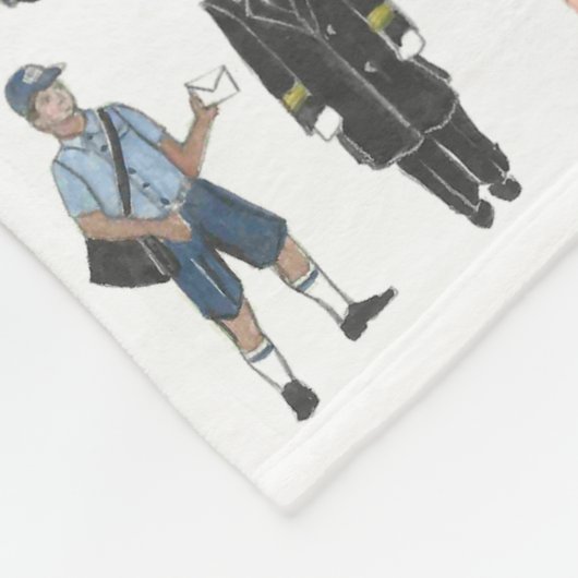 Bürger des New Yorker NYC Fleecedecke (Ecke)