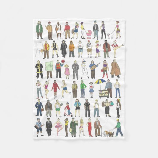 Bürger des New Yorker NYC Fleecedecke (Vorderseite)