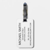 Bürger des New Yorker NYC Gepäckanhänger (Rückseite vertikal)