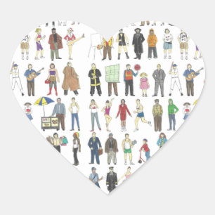 Bürger des New Yorker NYC Herz-Aufkleber