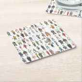 Bürger des New Yorker NYC Rechteckiger Pappuntersetzer (angewinkelt)