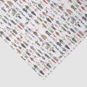 Bürger des New Yorker NYC Seidenpapier (Ausschnitt)