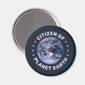 Bürger des Planeten Erde Magnet (Vorderseite/Rückseite)