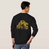 Burger Design- Delicious Fast Food Illustration T-Shirt (Schwarz voll)