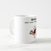 Burger Diebstahl Beagle, Tasse! Kaffeetasse (Vorderseite Links)
