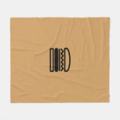 Burger Dreams Fleecedecke (Vorderseite (Horizontal))