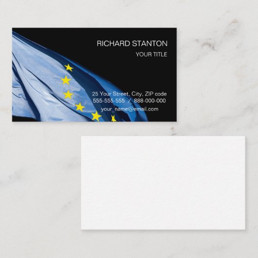 Bürger Europas Visitenkarte (Vorne/Hinten)