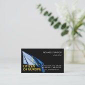 Bürger Europas Visitenkarte (Stehend Vorderseite)