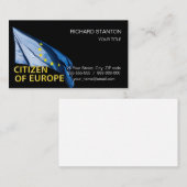 Bürger Europas Visitenkarte (Vorne/Hinten)