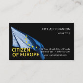 Bürger Europas Visitenkarte (Vorderseite)