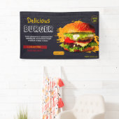 Burger Fast Food Grill Hamburger Party niedlich Banner (Insitu)